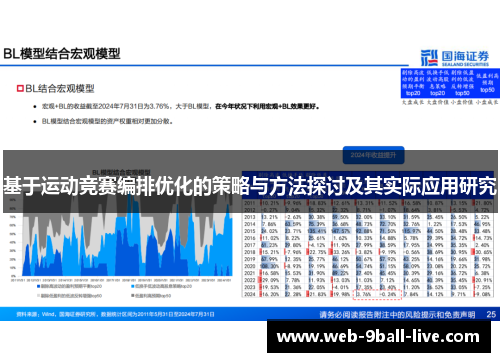 基于运动竞赛编排优化的策略与方法探讨及其实际应用研究